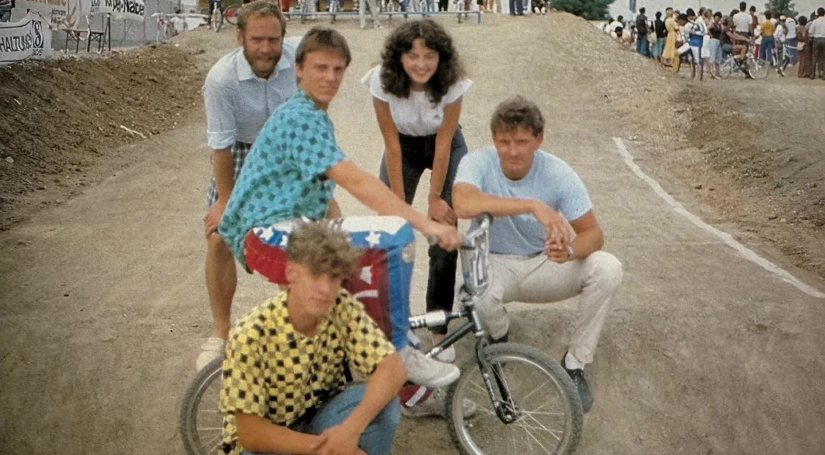 Die Originalbesetzung der BMX Special. Von links: Ekkehardt Teichreber, Karsten Moeller, Andreas "Elle" Gillmeister, Ingeborg Loos und Aris Donzelli