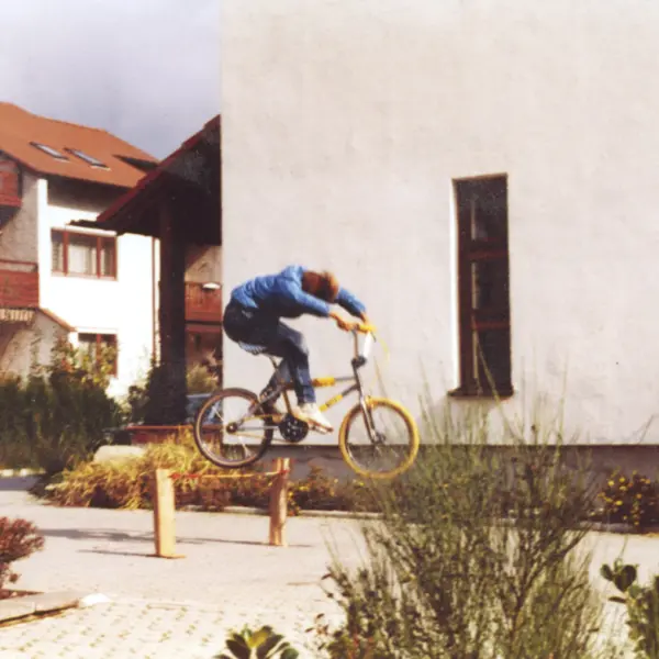 Der Anfang: Thomas Stellwag mit einem Bunny Hop, 1982