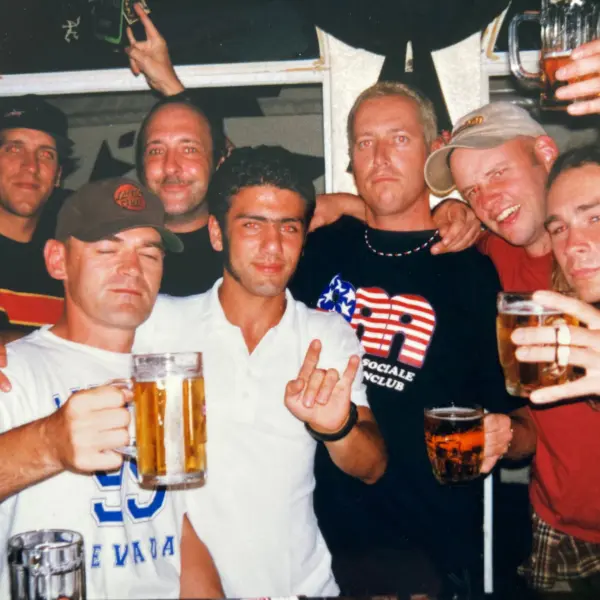 Alex Reinke, Detlef Richter, Dietz, Alex Bender, Paul de Jong, Peter Fastenroth und  Steve Maier bei der WM in Portimão, Portugal 1998