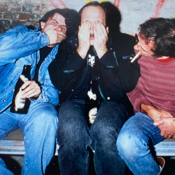 Das heilige Dreigestirn deutscher Contestorganisatoren der 90er Jahre: Thomas Grundheber, Detlef Richter und Wolfgang Fritscher auf dem King of Dirt in Geretzhoven