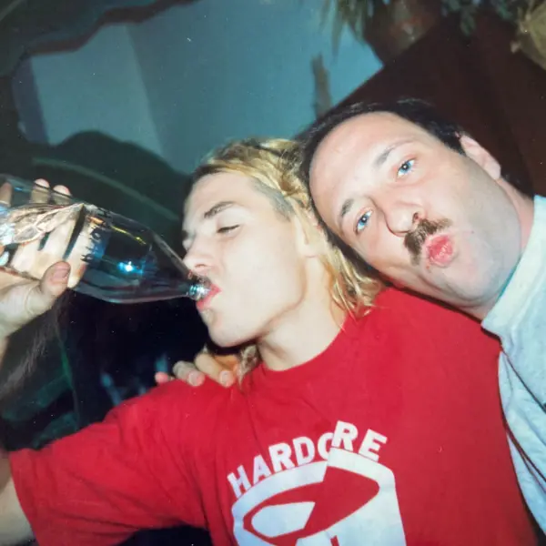 Kalle Arnoldy und Detlef Richter auf einer Party in Köln