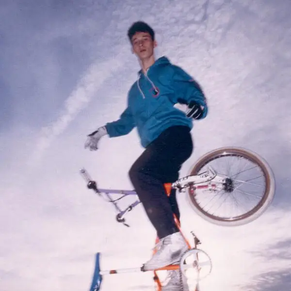 Thomas Göring, Cherrypicker auf einem SE Quadangle, circa 1986