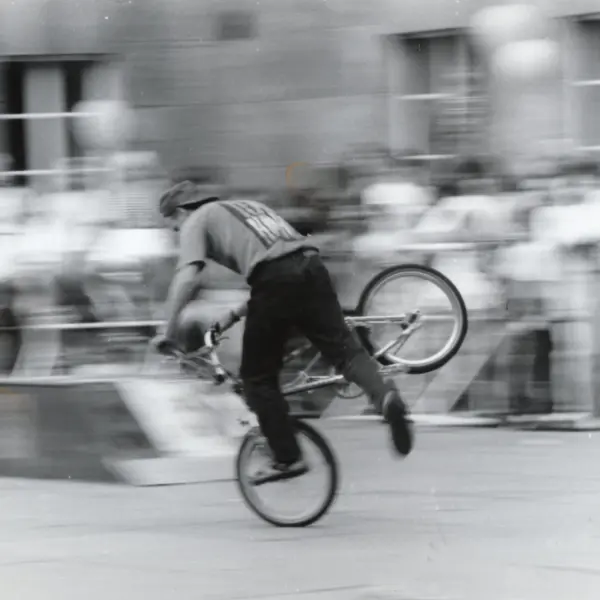 Bernd Schneider auf dem Bochumer Marktplatz 19889