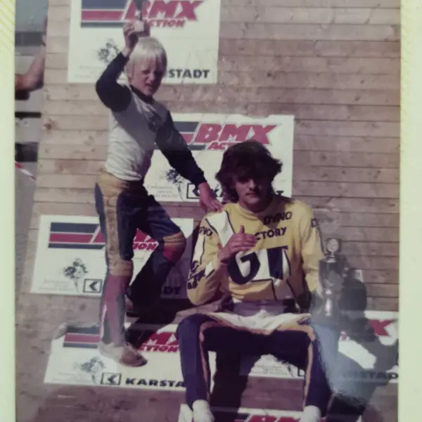 Matthias Gotter (r) mit seinem Bruder Jörn, 1983