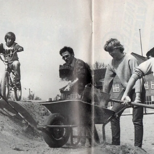 Wolfgang beim Bahnbau in Bremen-Vegesack 1982