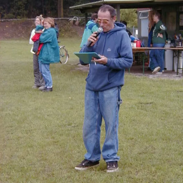 Wolfgang gibt wieder einmal den Sprecher