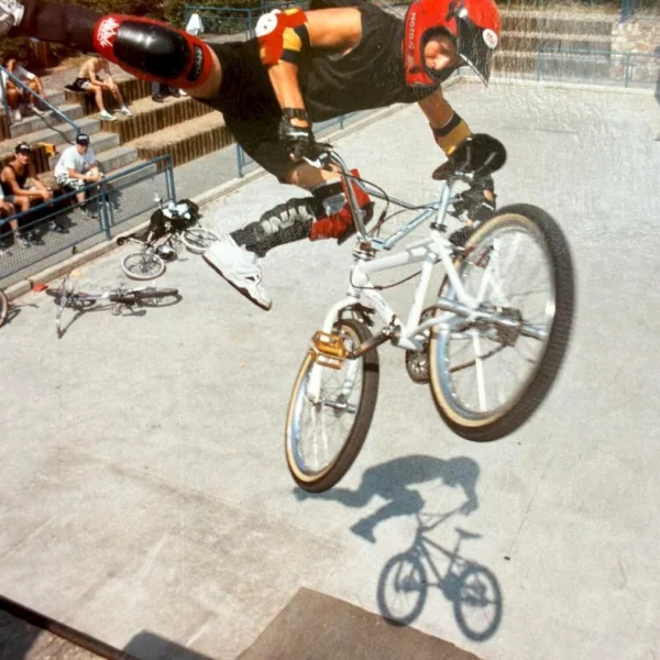 Whip auf einem Street Beat bei der WM in Kenn, 1990