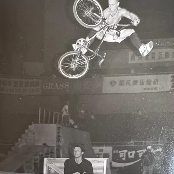 Auf einer 6-wöchigen Olympia-Promotour durch China in 1991