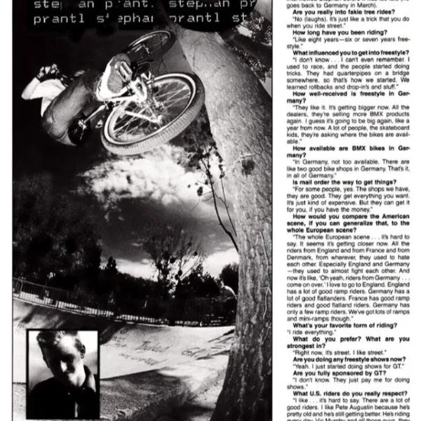 Stephan Prantl in der Go von 1991