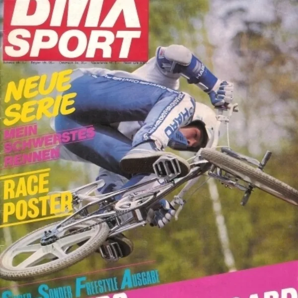 BMX Sport Magazin von 1986 mit Hall of Famer Rainer Strecker auf dem Titel