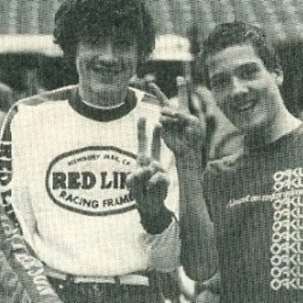 Uli und A. Tittmann im Pontiac Silverdome, Detroit, 1981