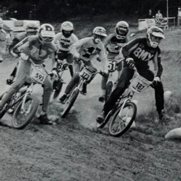 Rennen in Mol, Belgien, 1981. Uli mit der Nummer 187
