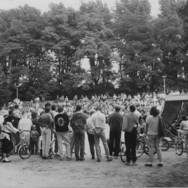 Schon 1986 zog der Jugendpark viele Teilnehmer und Zuschauer