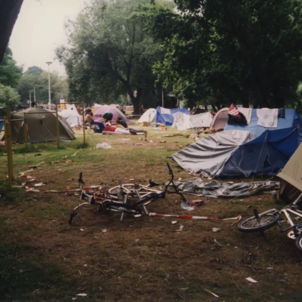 Der Campingplatz um 1996. BMX war bereit für ein Comeback.