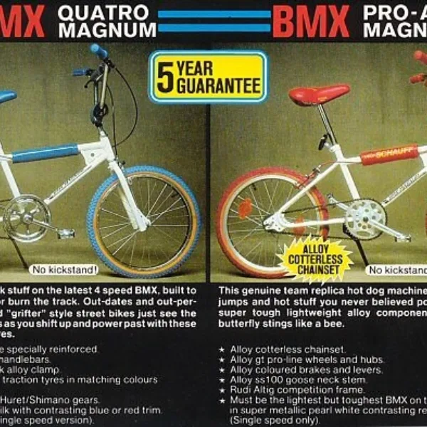 BMX Räder für den englischen Markt von 1980