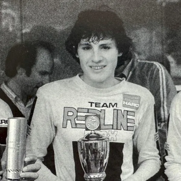 Andy Tittmann (Mitte) mit Pete Schmidt (li) und Uwe Rabe aus BMX Special von 1983