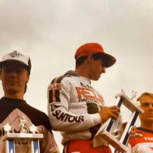 Ivi Vidakovic und Karsten Moeller bei der DM in Itzehoe 1985