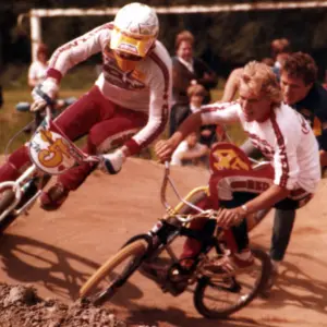 Andreas Tittmann (#5), Kai Jesse aus Bremen und Uli Heidkamp (rechts, hinter Kai)