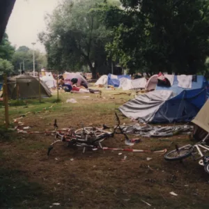 Der Campingplatz um 1996. BMX war bereit für ein Comeback.