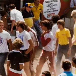 Jan auf der EM 1982 zwischen Karsten Moeller und Fred Rennemüller