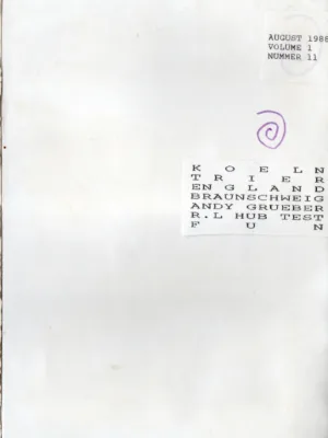 Decade 'Zine 11/1988