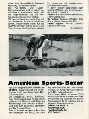 American Sports 1/1985 Seite 20