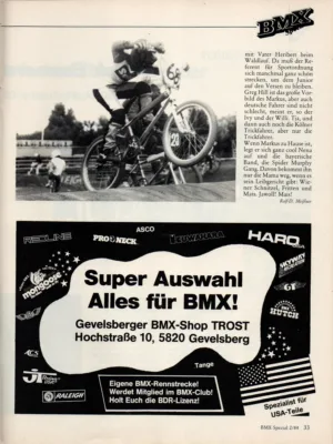 BMX Special 2/1984 Seite 33