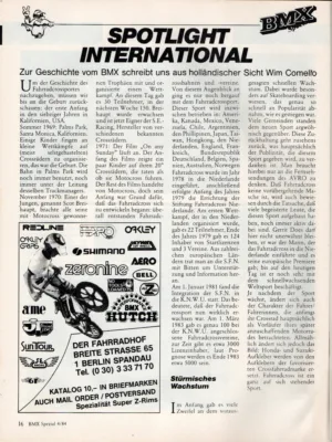 BMX Special 4/1984 Seite 16