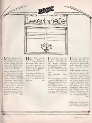 BMX Special 4/1984 Seite 47