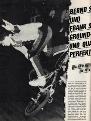 Aus BMX Sport 3/1986 - Seite 14