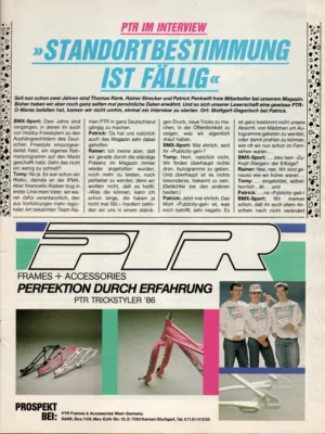 Aus BMX Sport 3/1986 - Seite 21
