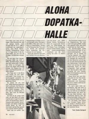 Aus BMX Sport 4/1986 - Seite 50