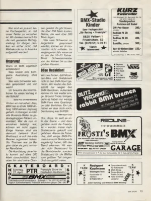 BMX Sport 4/1986 Seite 13