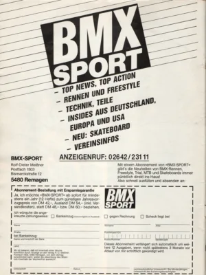 BMX Sport 4/1986 Seite 54