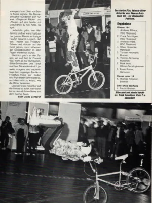 Aus BMX Sport 5/1986 - Seite 38