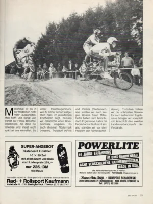 BMX Sport 6/1986 Seite 15