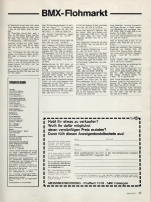 BMX Sport 6/1986 Seite 27