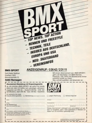 BMX Sport 6/1986 Seite 39