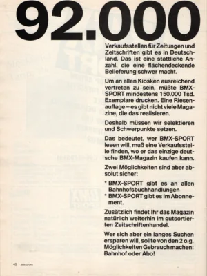 BMX Sport 6/1986 Seite 40