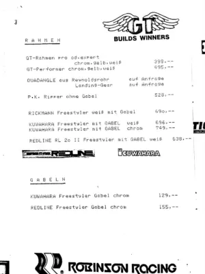 Preisliste Januar 1985 Seite 3