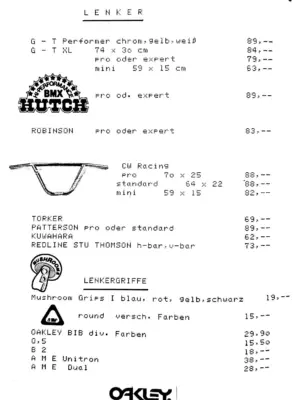 Preisliste Januar 1985 Seite 5