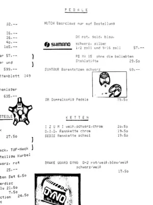 Preisliste Januar 1985 Seite 8