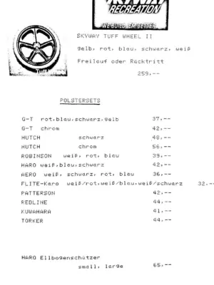 Preisliste Januar 1985 Seite 10