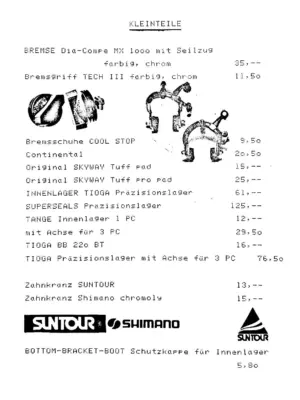 Preisliste Januar 1985 Seite 11