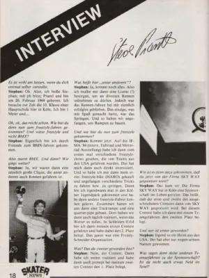Aus Skater News 2 / 1985 - Seite 4