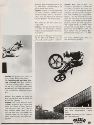 Aus Skater News 2 / 1985 - Seite 5