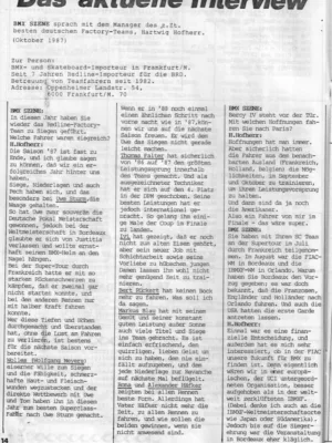 BMX Szene 11-12 / 1987 Seite 14
