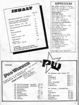 BMX Szene 5 / 1987 Seite 2