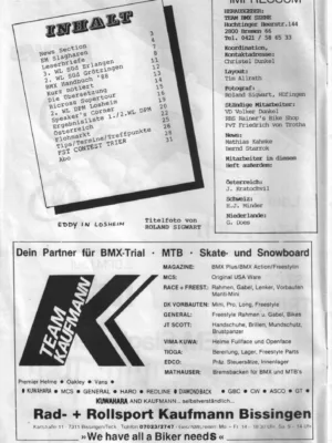 BMX Szene 4 / 1988 Seite 2