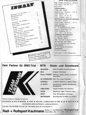 BMX Szene 8 / 1987 Seite 2